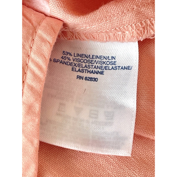 Land's End Womens Shirt Dress Size 16W Linen Blend Sleeveless Pockets - Picture 4 of 8